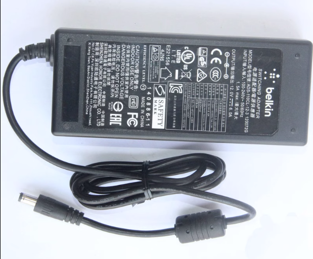 *Brand NEW* belkin DC12V 6A (72W) AC DC ADAPTHE ADS-110CL-12-3 120072G POWER Supply