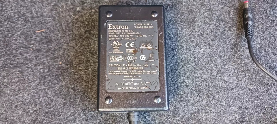 *Brand NEW*Genuine Extron 12V 5A AC Adapter PW174KB1203F02 Power Supply