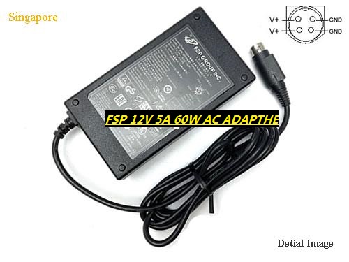 *Brand NEW*FSP060DIBAN2 FSP060-DIBAN2 FSP 12V 5A 60W-4PIN-ZZYF AC ADAPTHE POWER Supply