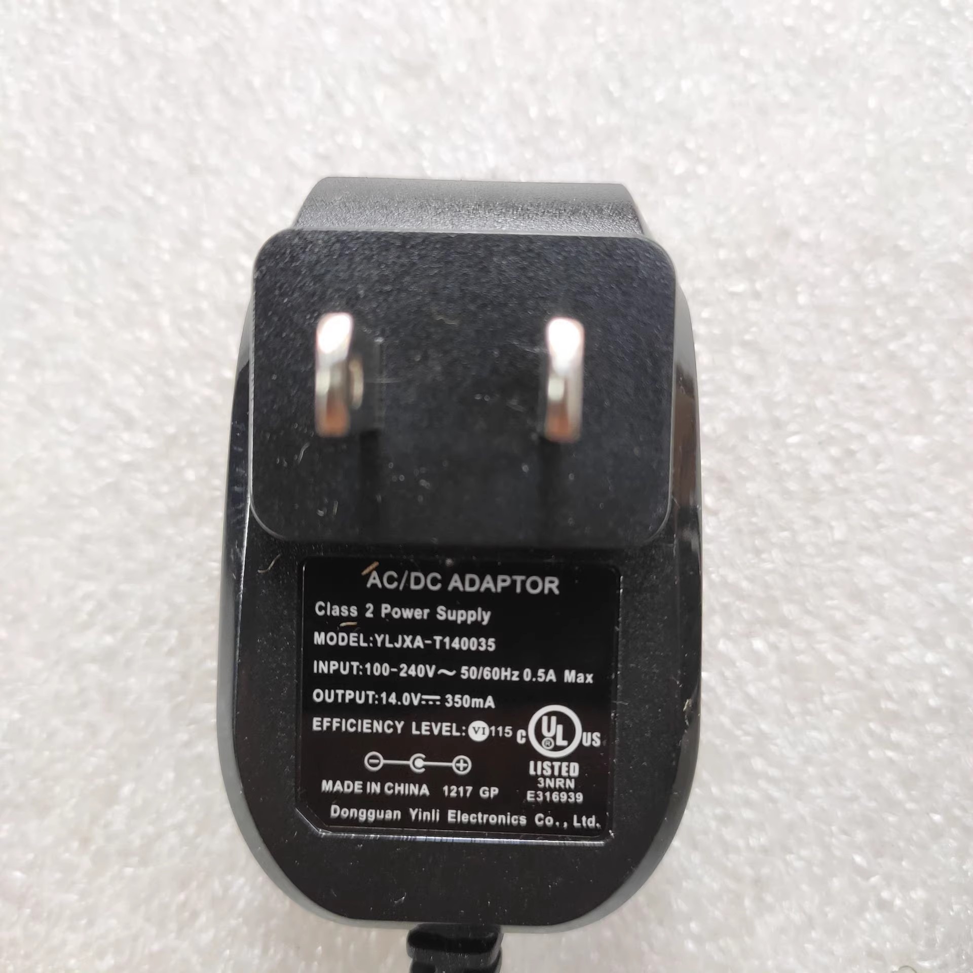 *Brand NEW* YLJXA-T140035 Yinli 14V 350MA AC DC ADAPTHE POWER Supply - Click Image to Close