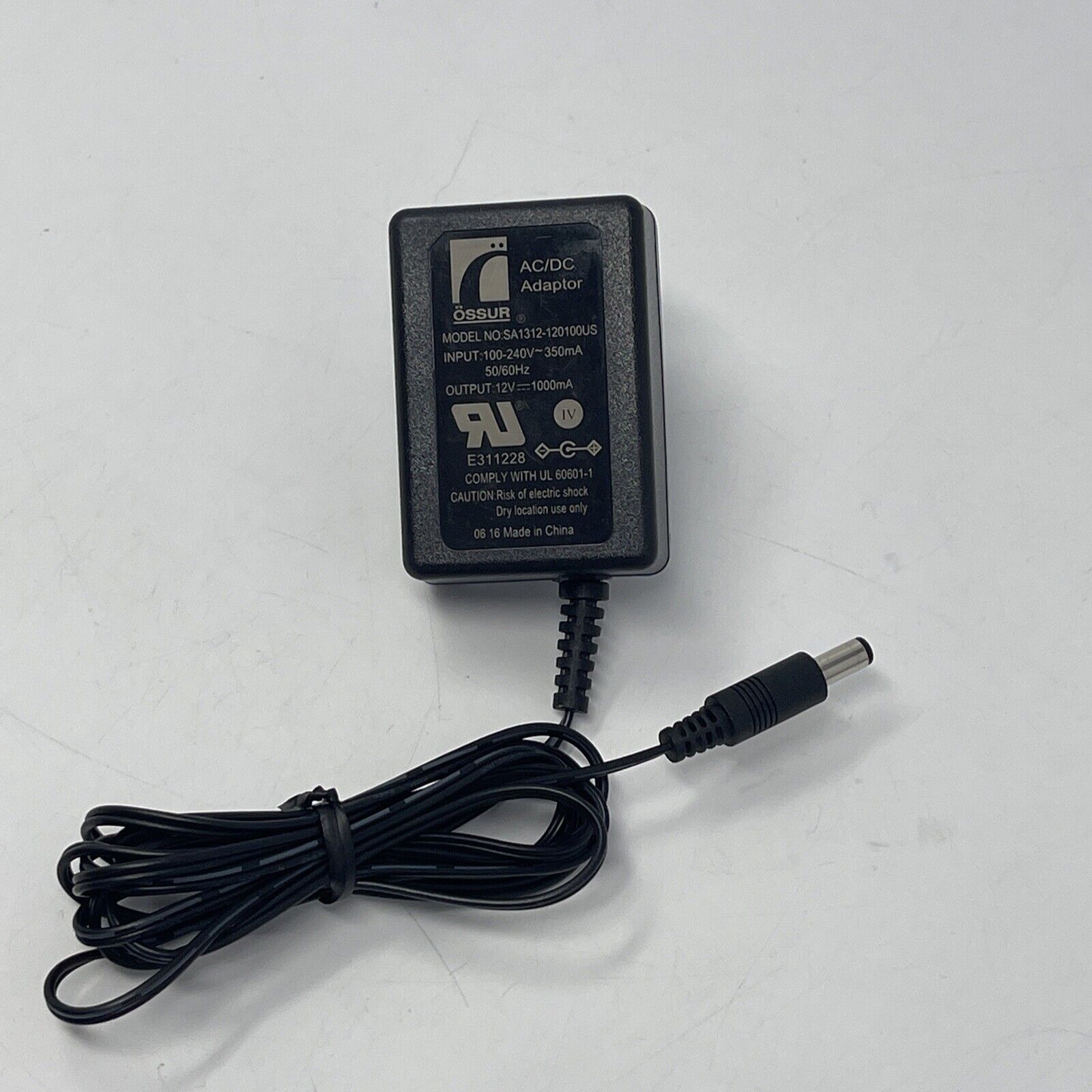 *Brand NEW*Ossur AC Adapter Power Supply SA1312-120100US 12V 1000mA Össur Charger Cable
