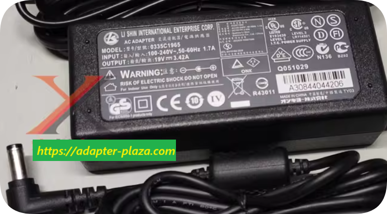 *Brand NEW*LS Lixin 19V3.42A power adapter 0335C1965 computer notebook charging cable transformer 65W
