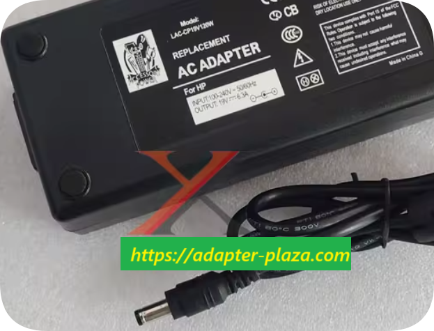 *Brand NEW*LAC-CP19V120W LAC 19V 6.3A power adapter 5.5*2.5 elbow plug port DC19V120W charging cable transform