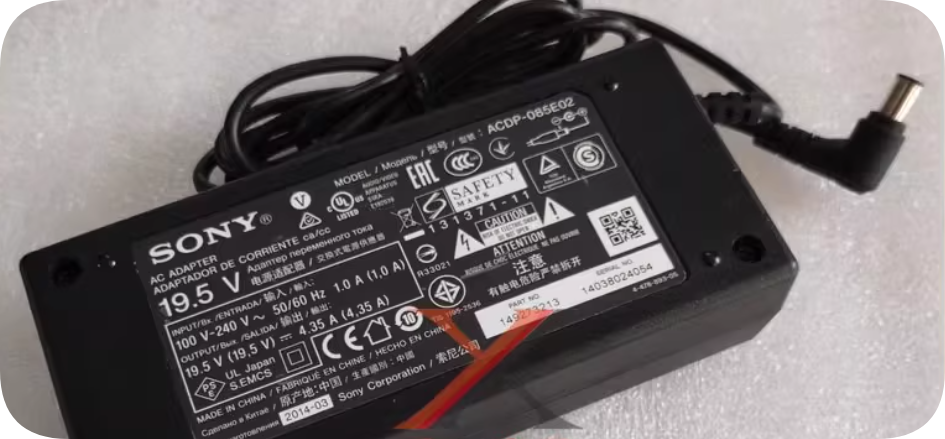 *Brand NEW* SONY 19.5V 4.35A power adapter ACDP-085N01/ACDP-085N02/ACDP-085E02 TV charging cable transformer