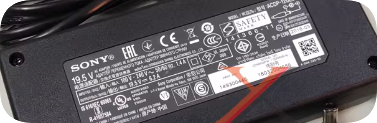 *Brand NEW*SONY ACDP-120E03 transformer 19.5V-6.2A power adapter TV charging power cable