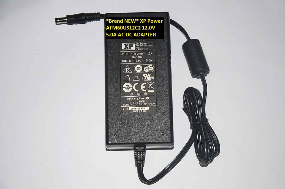 Xp Power Adapter *Brand NEW* XP Power 12.0V 5.0A AFM60US12C2 AC DC ADAPTER [*Brand NEW ...