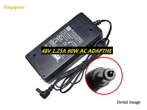 *Brand NEW* PSAC60W-480 PHIHONG 48V 1.25A 60W-5.5x2.5mm AC ADAPTHE POWER Supply