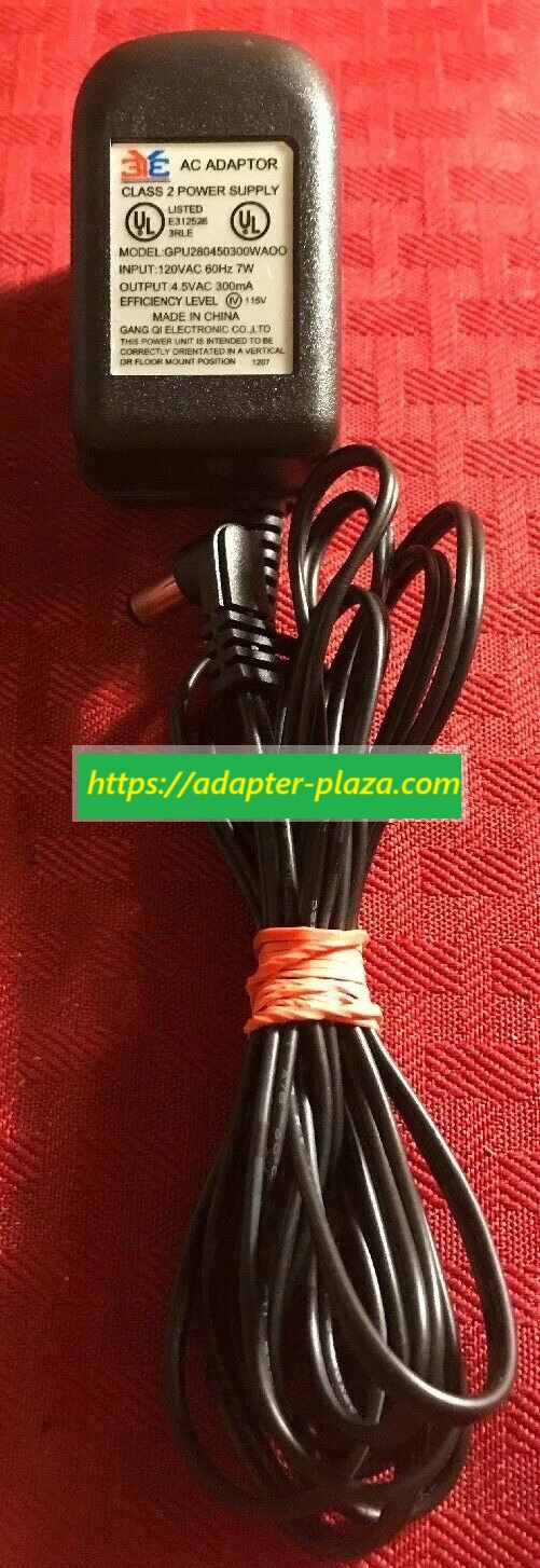 *Brand NEW*Genuine 3YE Output: 4.5VAC 300mA AC Adapter Power Supply GPU280450300WAOO Power Supply