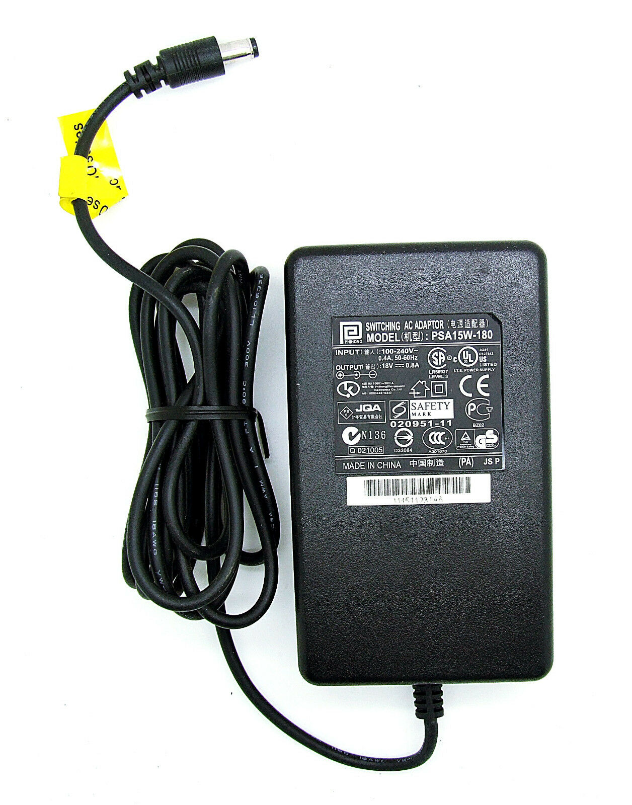 *Brand NEW*Genuine Phihong power supply psa15w-180 18v 0.8a AC Adapter
