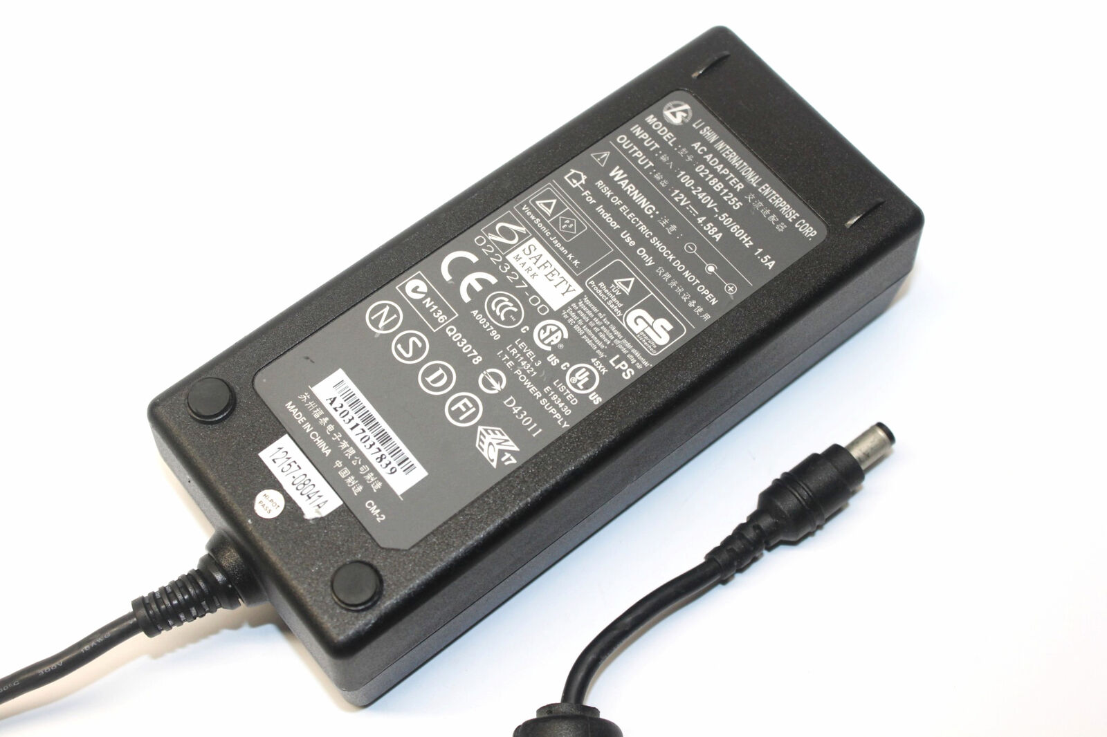 *Brand NEW*Li Shin Output DC 12V 4.58A AC Adapter 00218B1255 ITE Power Supply