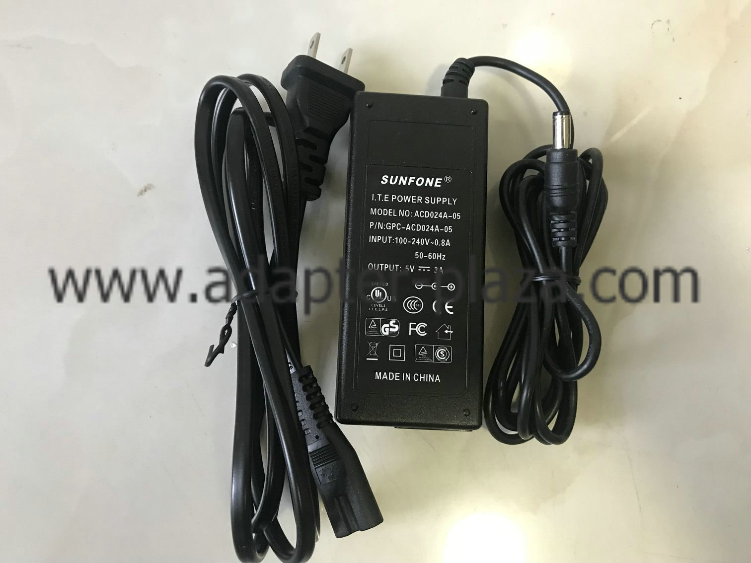 *Brand NEW* SUNFONE ACD024A-05 5V 3A AC DC Adapter POWER SUPPLY - Click Image to Close