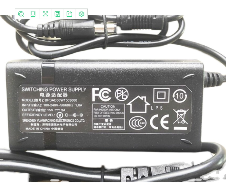 *Brand NEW*Beisite DC15V 3A AC DC ADAPTHE BPSAD36W1503000 POWER Supply