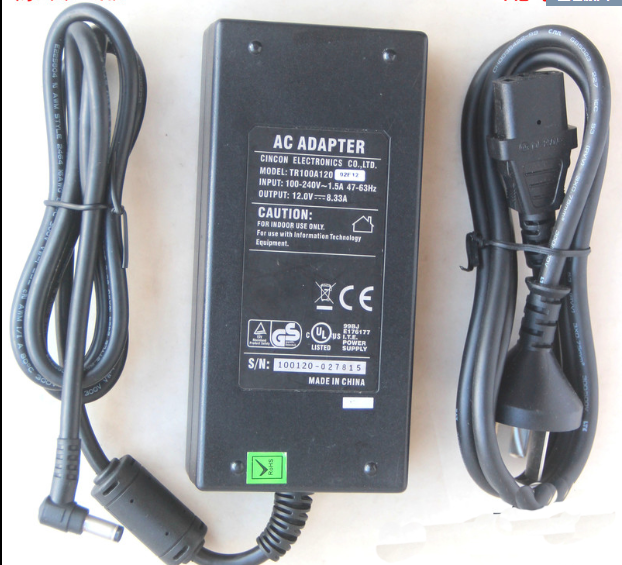 *Brand NEW* DC12V 8.33A 8.34A(100W) AC DC ADAPTHE TRG100A120 CINCON ELECTRONICS CO.,LID POWER Supply