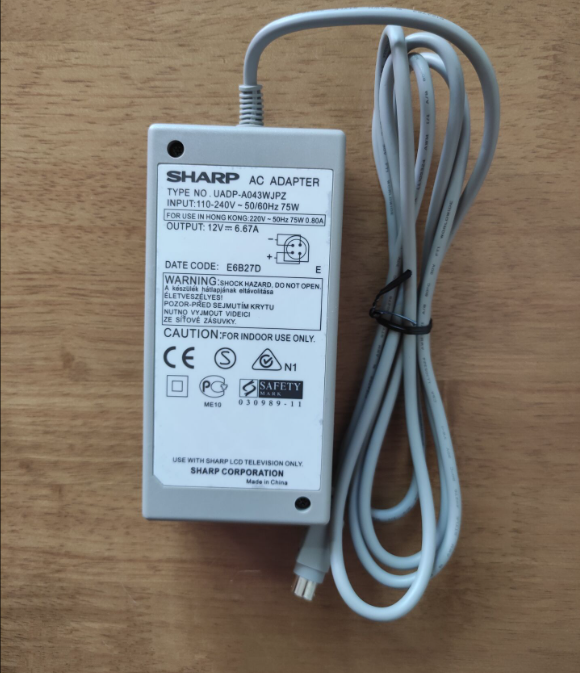 *Brand NEW* TYPE NO.UADP-A043WJPZ SHARP 12V 6.67A AC DC ADAPTHE POWER Supply