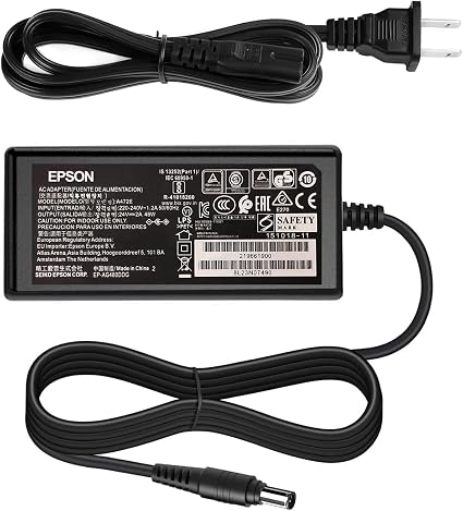 Power Supply Fit for Epson Perfection Scanner V500 V600 V700 V800, 24V AC Adapter for Epson Workforce WF-100 W