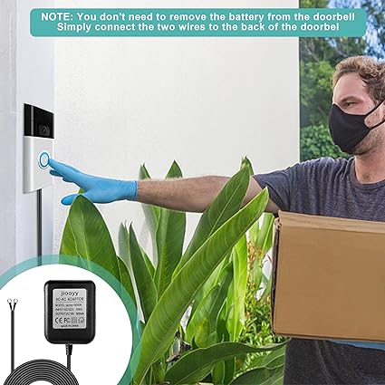 18V500mA Doorbell Transformer - Video Doorbell Power Adapter, for Ring Video Doorbell Pro and Ring Video Doorb