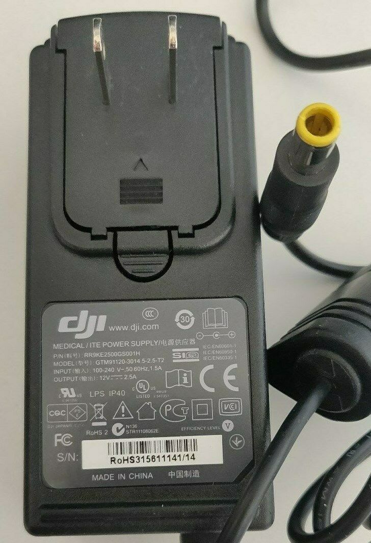 *Brand NEW*DJI Original GTM91120-3014.5-2.5-T2 Medical Grade AC NA 100-240V Power Adapter