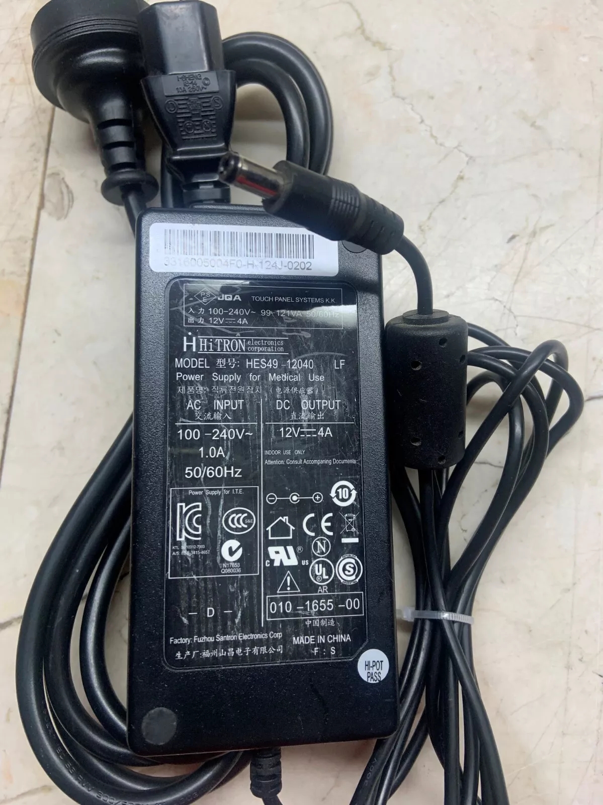 *Brand NEW*Genuine Hitron (HES49-12040) for Medical Use 12V~4A AC/DC Adapter POWER Supply