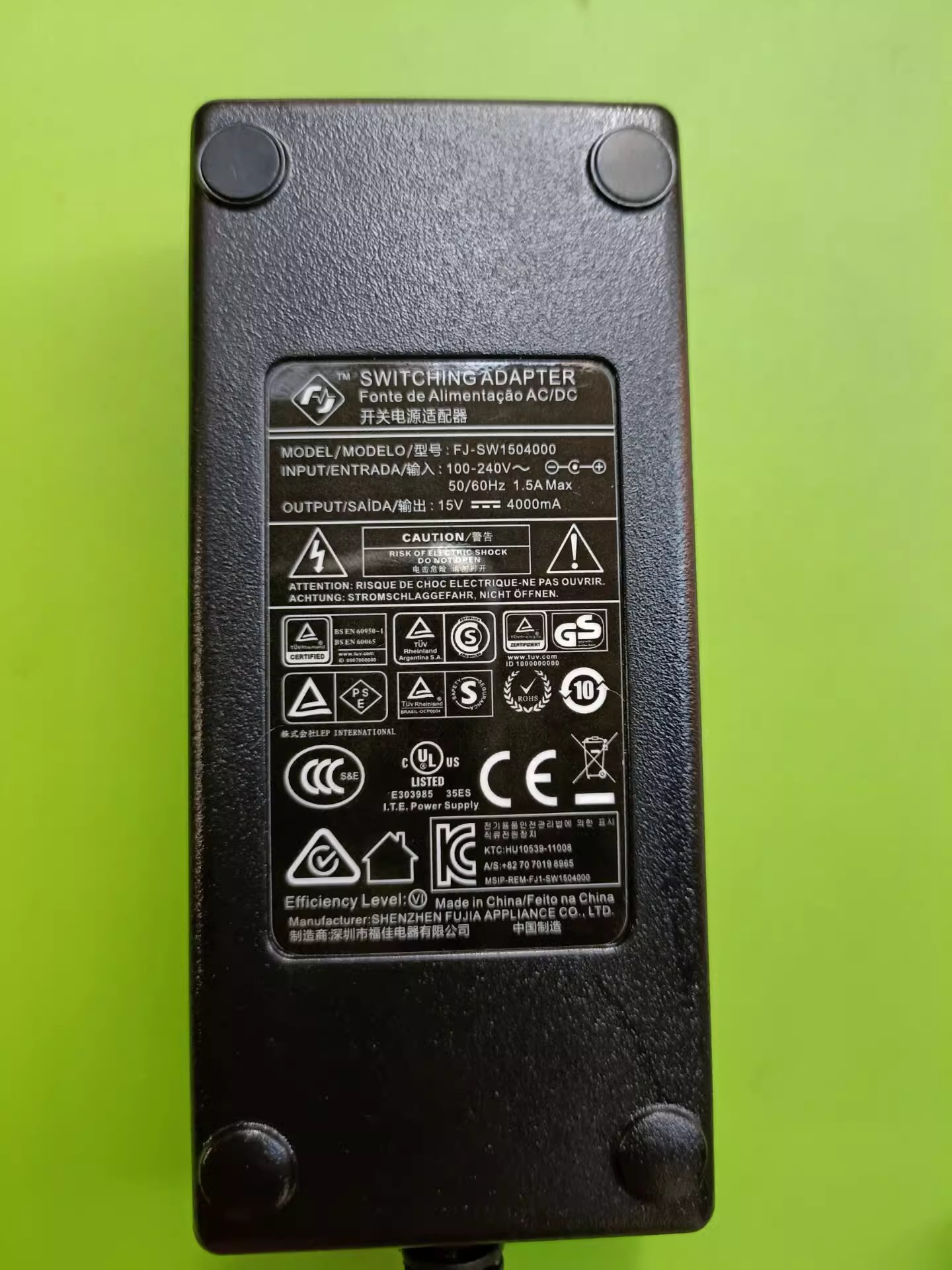 *Brand NEW* AC100-240V 50/60Hz FJ 15V 4000MA AC DC ADAPTHE FJ-SW1504000 LED POWER Supply