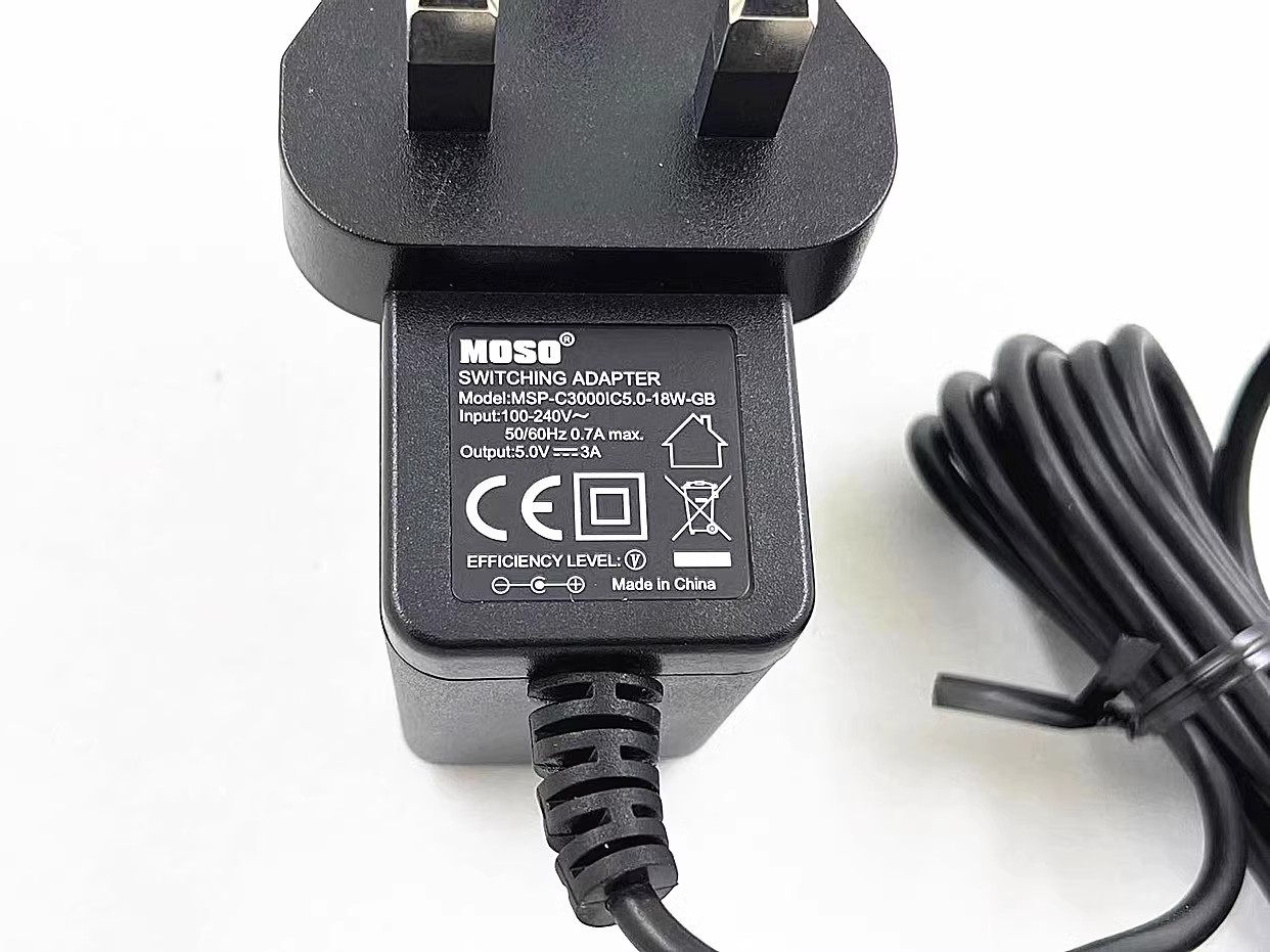 *Brand NEW*MOSO MSP-C3000IC5.0-18W-GB DC5V 3A AC ADAPTER 5.5*2.5/2.1MM POWER Supply