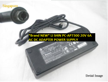 *Brand NEW* AC100-240V 50/60Hz LI SHIN 20V 6A AC DC ADAPTER PC-AP7300 POWER SUPPLY - Click Image to Close