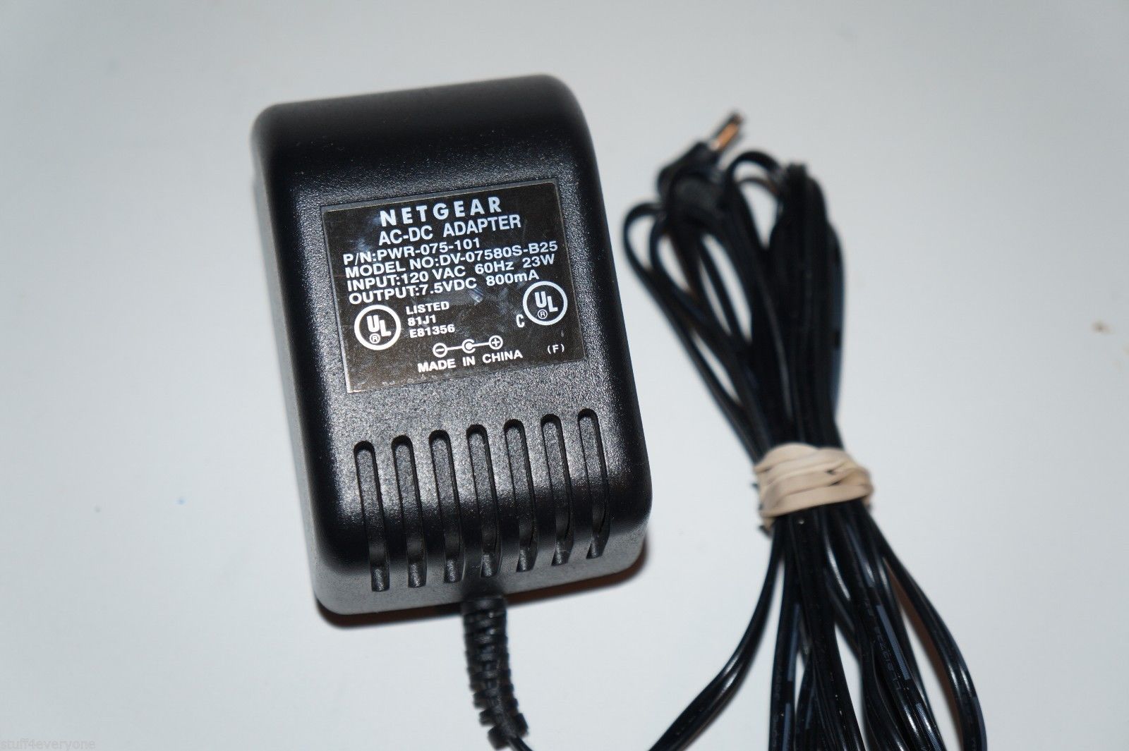 *Brand NEW*Genuine 7.5V 800mA AC DC Adapter Netgear DV-07580S-B25 PWR-075-101 Power Supply