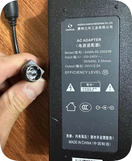 *Brand NEW*Original SANHUA SAWA-55-25024B BTP-S80 SNBC 24V 2A 2.5A AC ADAPTER Power Supply
