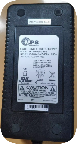 *Brand NEW*Original MPS MPU50-336-3 90-240V 47-63Hz 1.35A 42.74W AC ADAPTER Power Supply