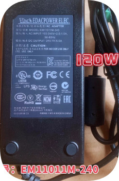 *Brand NEW*Original EDAC EM11011M-240 24V 5A 120W AC ADAPTER Power Supply