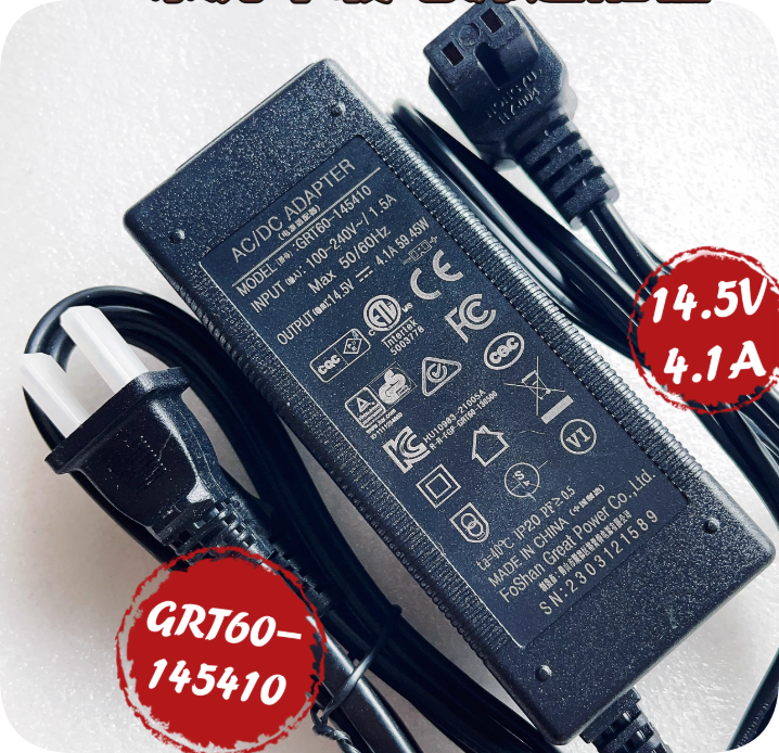 *Brand NEW*Original GRT60-145410 14.5V 4.1A 2pin AC Adapter Power Supply