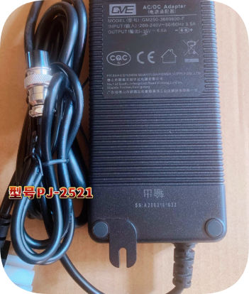 *Brand NEW*Original GVE PJ-2521 GM250-3600600-F 36V 5A 6A AC Adapter Power Supply