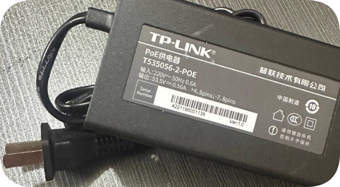 *Brand NEW*Original TP-LINK T535056-2-Poe 53.5V 0.56A AC ADAPTER Power Supply