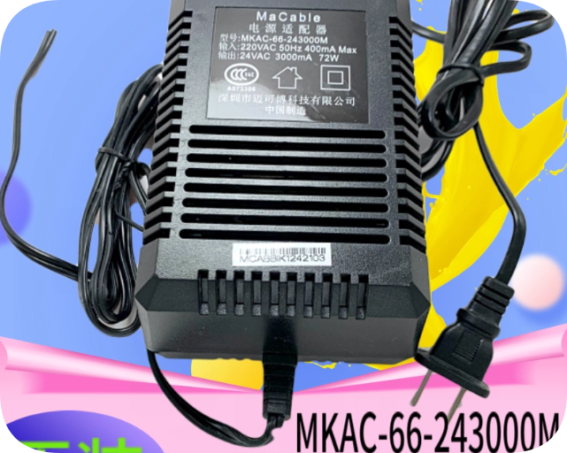*Brand NEW*MaCable MKAC-66-243000M 24V 3A AC ADAPTER Power Supply