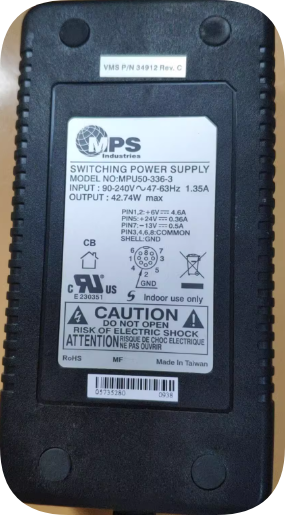 *Brand NEW*VARIAN PaxScan 4343R 6836R Flat Panel Detector Power Adapter Cable Power Supply MPU50-336-3 42.74W