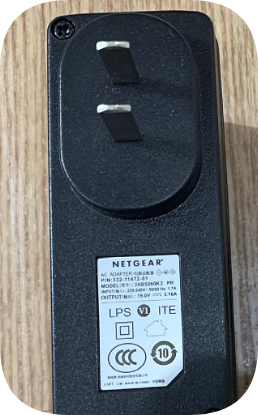 *Brand NEW*Original NETGEAR RAX120 AX80 power adapter 19V3.16A large port needle-free charger cable
