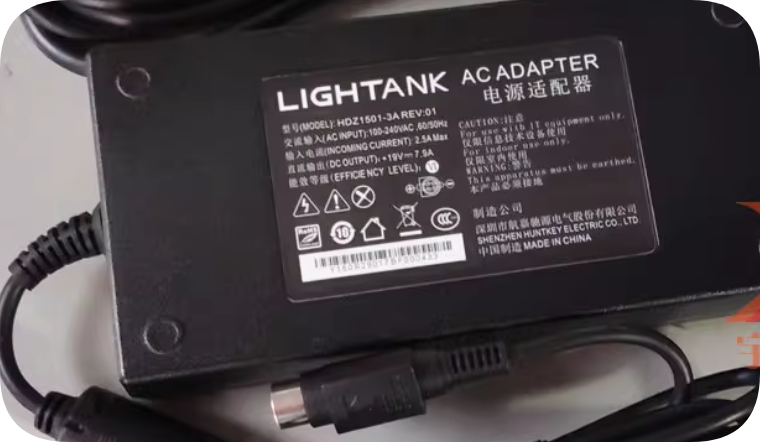 *Brand NEW*XGIMI Huntkey 19V 7.9A power adapter HDZ1501-3A four-hole 4-core plug projector transformer