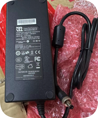 *Brand NEW*CWT Qiaowei 12V 10A power adapter CAD120121 four-pin 4-core plug 120W with locking thread head 5.5*