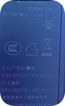 *Brand NEW*Hongyunkeruyun HX1512S cash register cash register power adapter 12V3A six-pin 6-hole 6-core transf