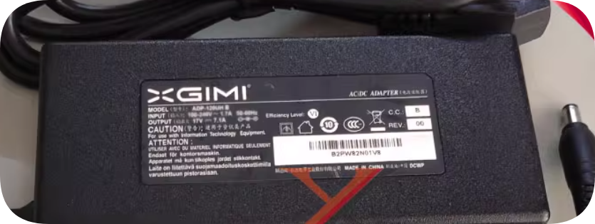 *Brand NEW*XGIMI Delta 17V19V7.1A power adapter ADP-135KB T charging cable supply transformer