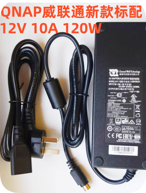 *Brand NEW*QNAP TS-932X Power Supply 12VDC 10A 120W Network Storage AC Adapter NAS