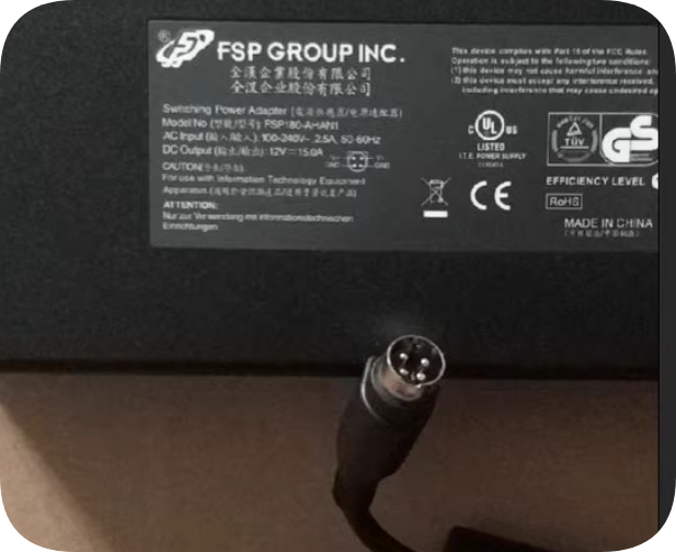 *Brand NEW*Guangdong Ocean AYC47941 Suitable for FSP180-AHAN1 12V15A four-pin power adapter charger power cord