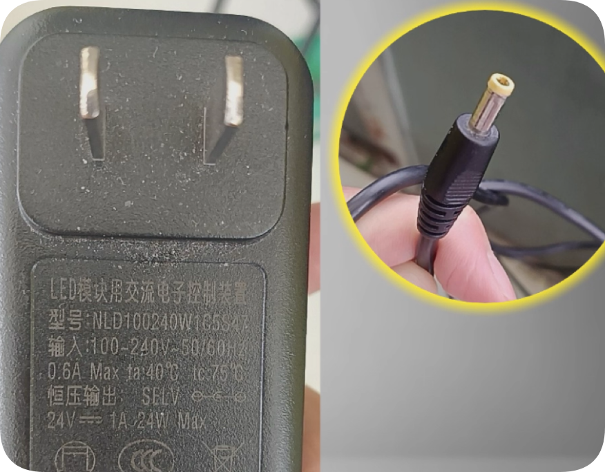 *Brand NEW*LED module model NLD100240W1C5S47 constant voltage output 24V1A 24W Max power adapter