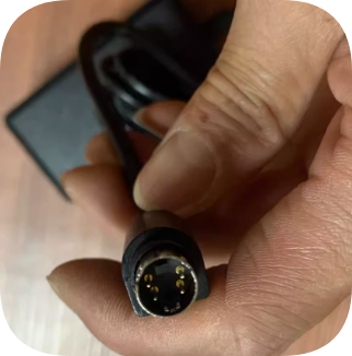 *Brand NEW* S-terminal head ZH-27-000 charger cable 9V four-pin interface cable Medical instrument 9V2A power