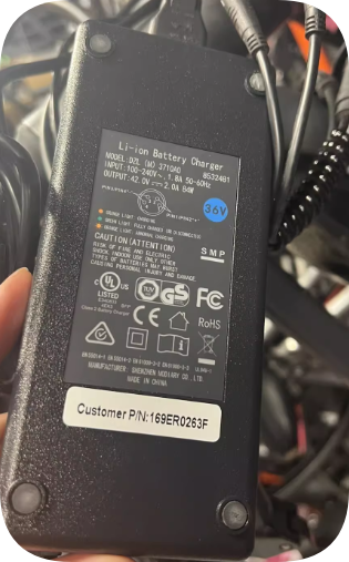 *Brand NEW*Decathlon Electric Vehicle 42V2A Large 4-pin DZL(M)3710A0 Charger 42.0V2.0A84W 36V42V