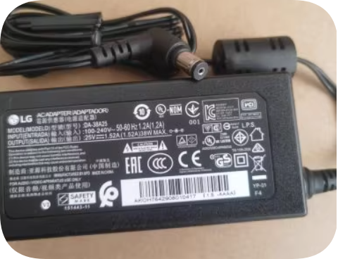 *Brand NEW*25V1.52A SH7 SH7B SH78 special socket Original LG DA-38A25 power adapter