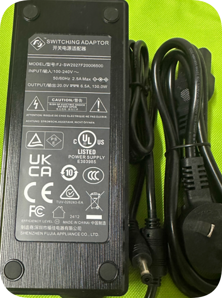 *Brand NEW*FJ-SW2027F20256500 power adapter 20V 6.5A power cord round hole 5.5*2.5mm charger cable