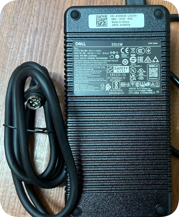 *Brand NEW*DELL KJ-1901368A All-in-one power adapter 19V17.368A charger transformer line 19.5V 16.92A 330W LA3