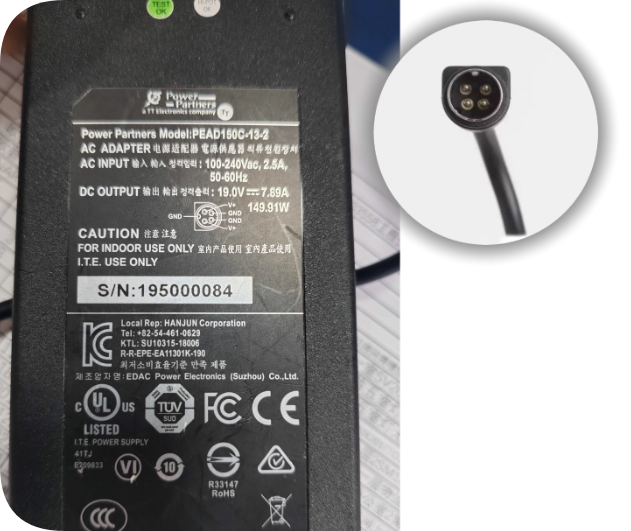 *Brand NEW*EDAC Power Adapter 19V 7.89A 4-pin PEAD150C-13.2 PEAD150C-13.2-200W