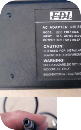 *Brand NEW*Applicable to FDL Electric Yuanji FDL1204A power adapter + 24V2A round port printer power supply ch