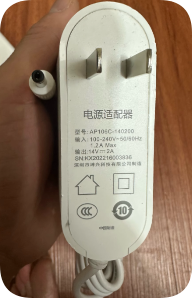 *Brand NEW*AP106C-140200 power adapter 14V2A interface 4.0*1.7mm charger cable transformer cable